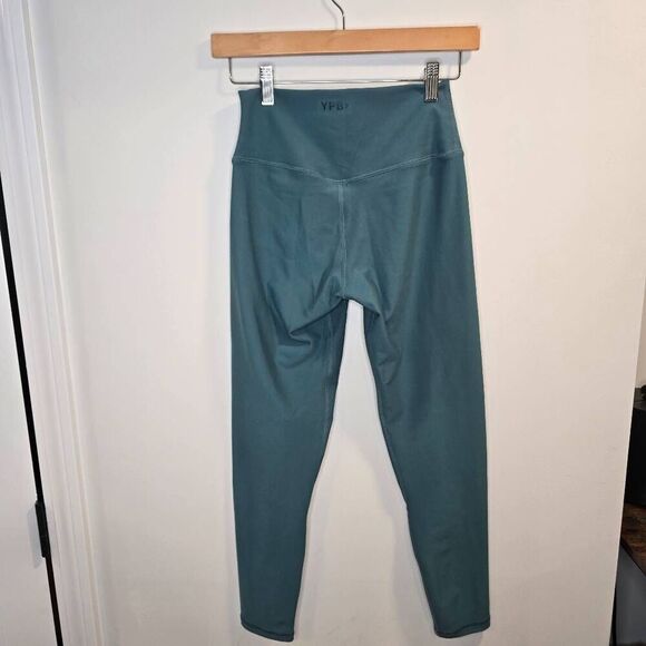 Abercrombie YPB Ankle Leggings Women's Small Blue Turquoise Elastic Waist Stretc - Picture 4 of 6
